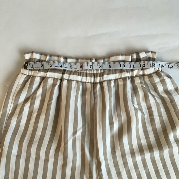 Zara Lightweight Cinched Waist Paperbag Pants - Picture 6 of 8